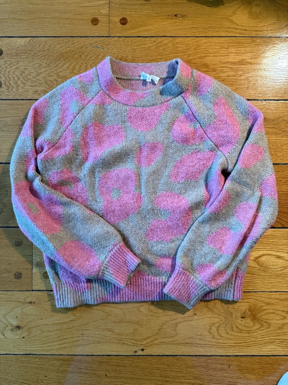 Soft Pink Patterned Women's Sweater